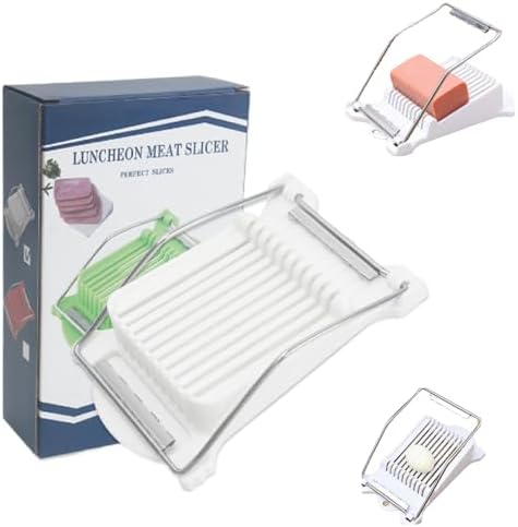 White Luncheon Meat Slicer Fruit Soft Boiled Egg Cheese Butter Slicers