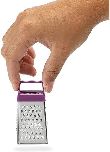 Juvale Mini Stainless Steel Cheese Grater Set - 4-Sided Zester Grater