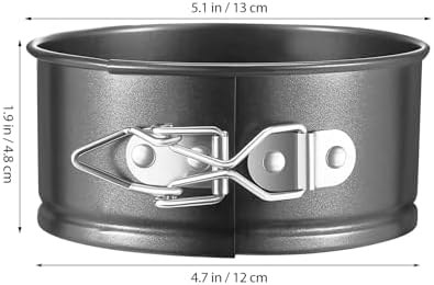 Veemoon 5inch Springform Pan, 6pcs Round Non-Stick Baking Mold with