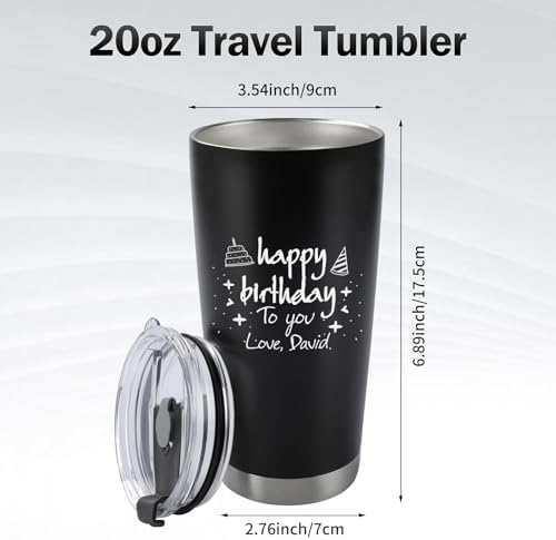 Personalized Coffee Tumbler with Picture & Text