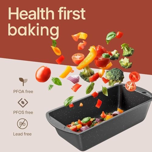 Nonstick Loaf Pan Set Pack of 4, Carbon Steel 11" Large Baking Bread
