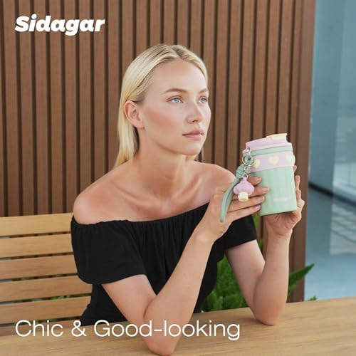 SDGA+ 12 oz Travel Coffee Mug Spill Proof Leak Proof, Stainless Steel