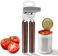 KULUNER Stainless Steel Can Opener Walnut Handle Seniors Bottle Opener