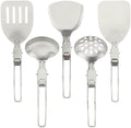 Camping Kitchen Utensil Set, 5Pcs Portable Foldable Stainless Steel