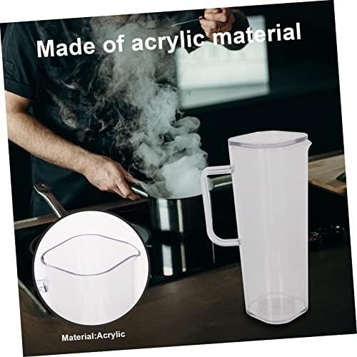 Fridge Water Pitcher 1200ml Acrylic with Handle and Lid