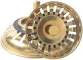 Gold Sink Strainer Drain Plug Stainless Steel Filter Basket 83mm/3.27
