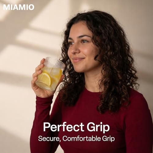 MIAMIO - Drinking Glasses Set of 8 / Water Glasses (9.5 oz) - Senita