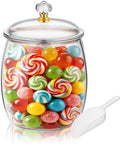 mwellewm 128 OZ Candy Jar with Lids Large Plastic Cookie Jar with