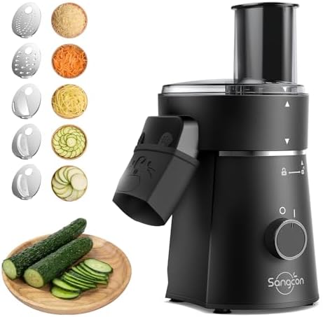 Sangcon 5-in-1 Electric Cheese Grater
