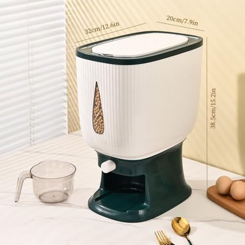 rice dispenser 22-pound, kitchen pantry household sealed