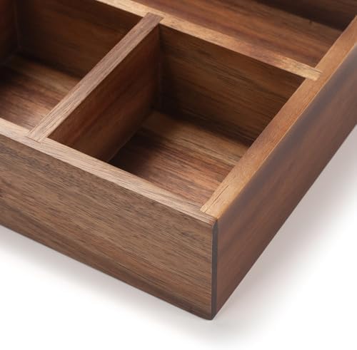 Tea Bag Holder, Acacia Wood Tea Bag Storage Organizer, Tea Candy