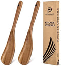 Teak Wood Cooking Spoonulas, 11.4", 2 Pcs