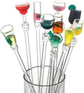 Swizzle Sticks Colorful Clear Beverage Stirrers 9.05" Drink Stirrer