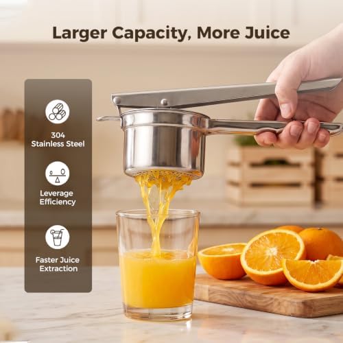 304 Stainless Steel Manual Citrus Press