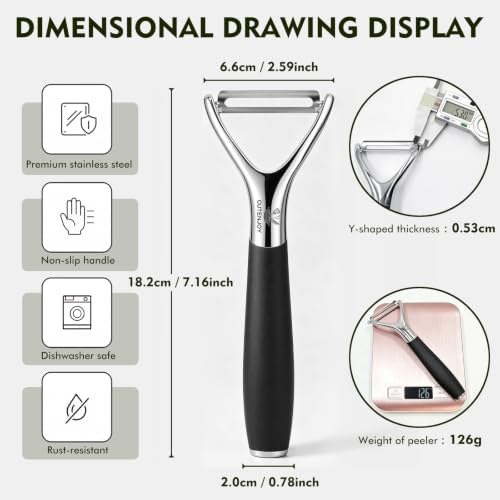Potato Peeler, Sharp Stainless Steel Blade Peeling Tool