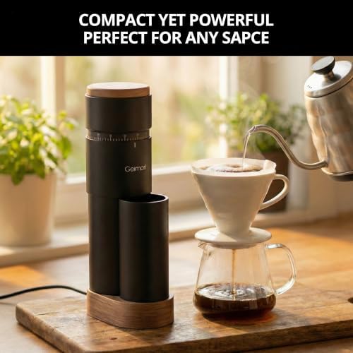 Geimori T38 Plus Burr Coffee Grinder, Plasma Anti-Static
