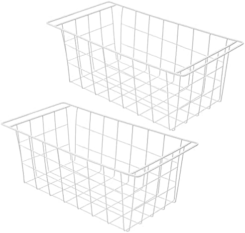 Chest Freezer Organizer Baskets - 16.5" Deep Freezer Bins for Frozen