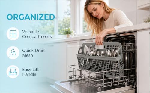 Universal Dishwasher Silverware Basket Replacement, Large Cutlery