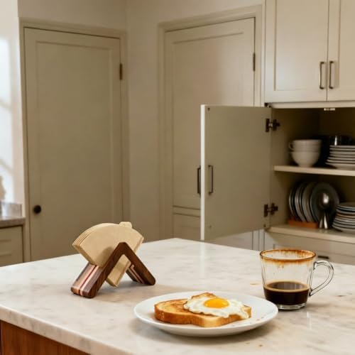 Wooden Coffee Filter Holder, #1#2#4 V60 Cone Coffee Filters