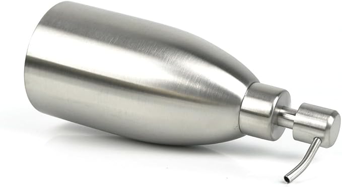 304 Stainless Steel Soap Dispenser 16oz Rust-Proof Liquid Soap Pump Bottle - Image 4