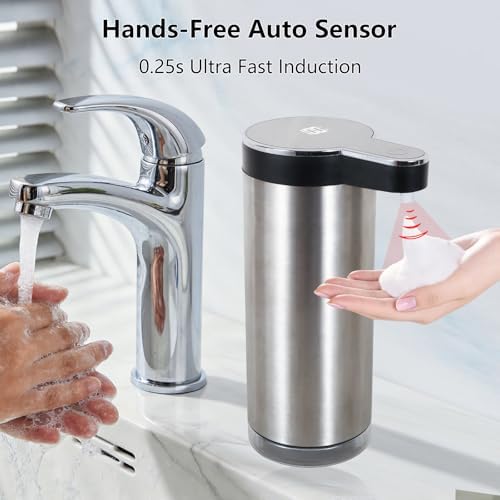Automatic Foaming Soap Dispenser, Wall Mounted/Countertop Touchless
