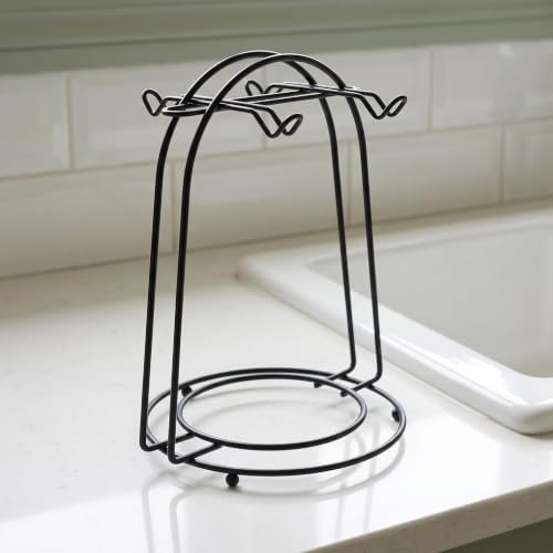 Vaguelly Vintage Metal Mug Tree Holder with 4 Hooks for Coffee Corner