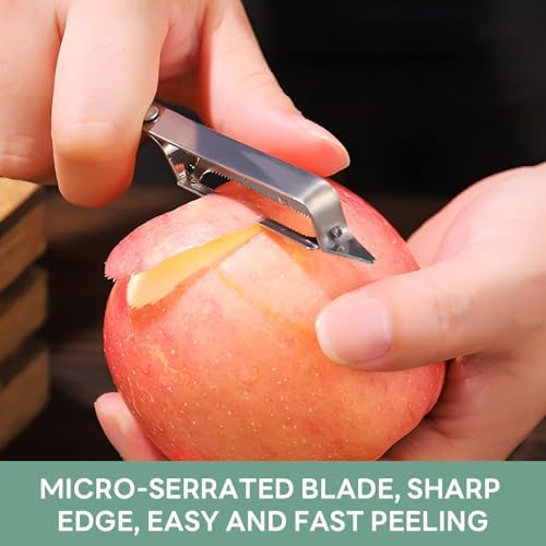3PCS Set Multi-function Vegetable Peeler, Upgraded Stainless Steel