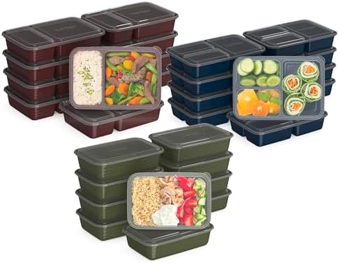 Bentgo Prep Meal Prep Kit, 60-Piece Set, 1-, 2- & 3-Compartment