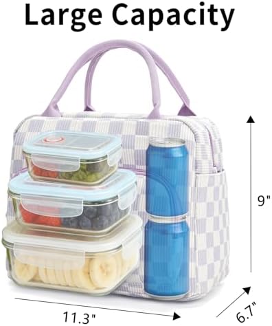 GASSDA Lunch Box for Women Insulated Lunch Bag Women Adult Cute Lunch