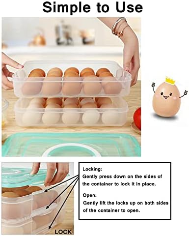 Deviled Egg Container with Lid, Portable Carrier Tray