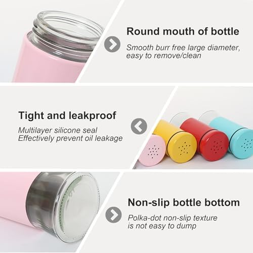 Salt and Pepper Shakers Set 150ml Glass Salt and Pepper Shakers with