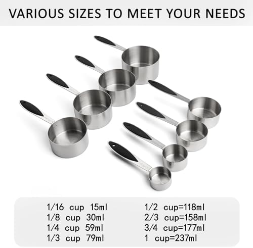 Measuring Cups and Spoons Set of 16 Magnetic Measuring Spoons Set