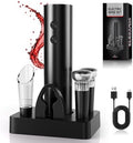 Rechargeable Electric Wine Bottle Opener: 8s Opening, 50 Bottles per