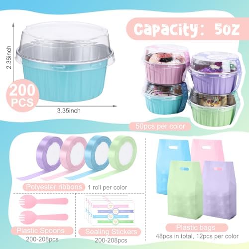 876 Pack Back to School Macaron Mini Cake Pans Set with Lids