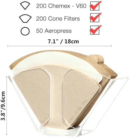 Kamehame Coffee Filter Holder, Wall Mount Coffee Filter Dispenser