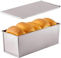 CHEFMADE Commercial Pullman Loaf Pan with Lid, 2.2Lb Dough Capacity