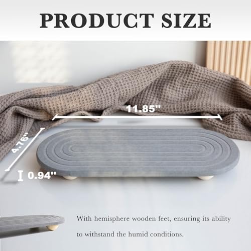 Instant Dry Sink Caddy Organizer – Water Absorbing Stone Tray for