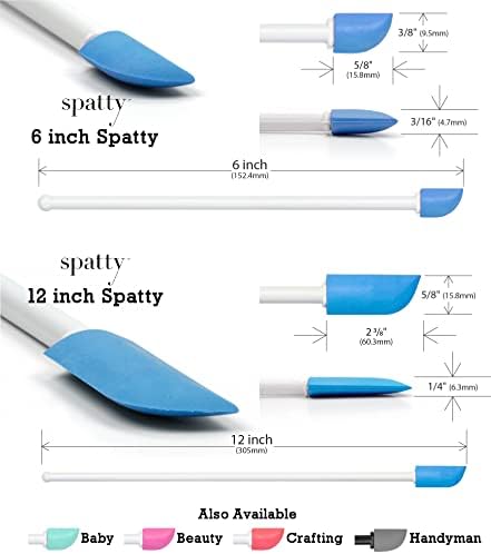 Spatty Daddy Kitchen Spatula Set (6 and 12 Inch Blue) Shark Tank