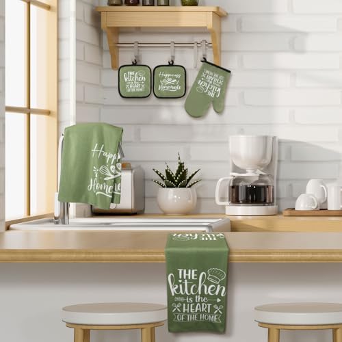 Sratte 6 Pcs Kitchen Decor Accessories Set, Kitchen, Green