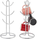 2Pcs Mug Holder Tree with 6 Hooks, 6.81x15.35inch Iron Coffee Cup