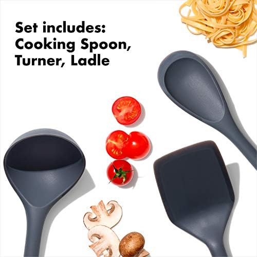 OXO Good Grips 3-Piece Gray Utensil Set