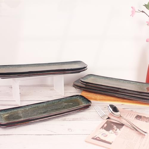 Ceramics Long Olive Plate, 14 Inch Serving Platters, Sushi Cookies