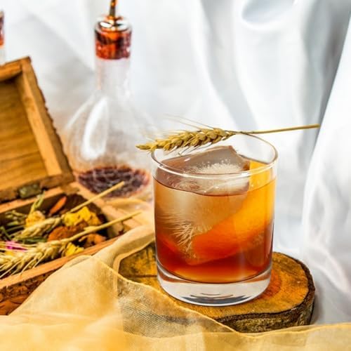 Whiskey Glasses Set of 6, 10 Oz Old Fashioned Glass Cocktail Glasses
