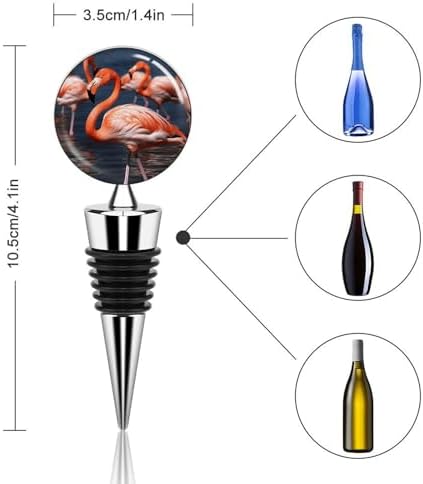 Flamingo Wine Stopper Vacuum Alloy Wine Bottle Stopper Reusable Wine