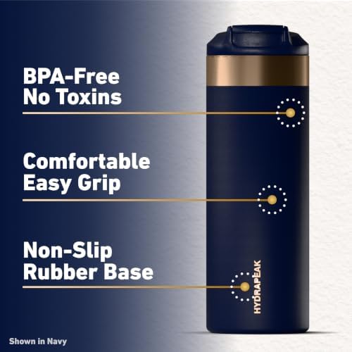 Hydrapeak 16oz Traveler Insulated Coffee Mug and Water Bottle