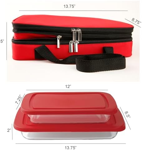 5-Piece Glass Casserole Take and Bake Set