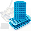 Silicone Mini Ice Molds for Freezer, Nugget Ice Cube Trays with Lid