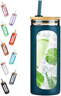 Kodrine 20oz Glass Tumbler with Straw and Lid, Iced Coffee Cups with