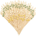 Foldtier 150 Pcs Cocktail Pick 4.7" Toothpick for Appetizer, Sage
