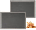 AMYONE Perforated Silicone Baking Mats, 2 PCS Gray Mesh Baking Mats